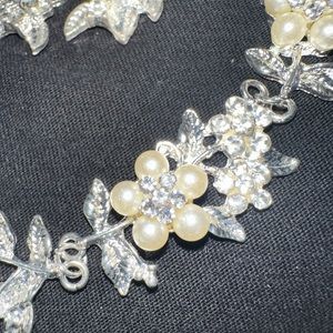 Luxury Crystal Beads Pearl Flowers Costume Jewelry